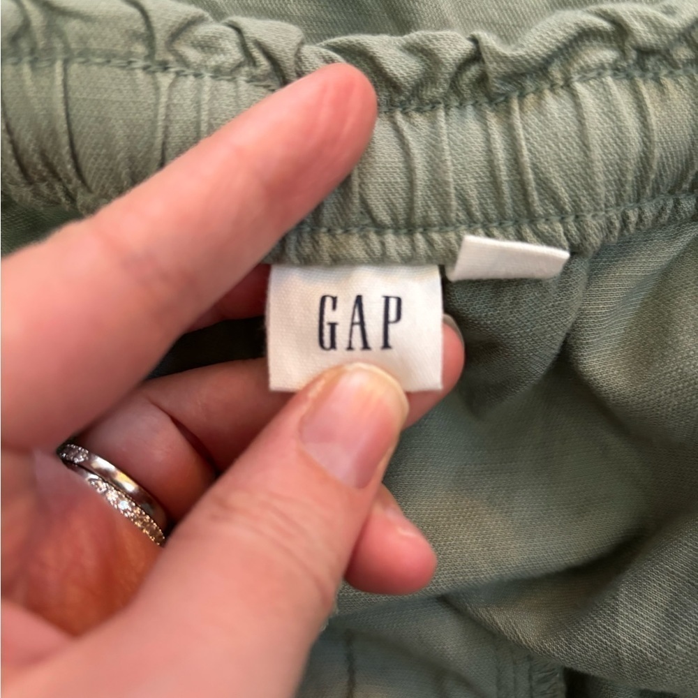 GAP • Women’s Sage Green Slim Straight Relaxed Fit Pants Size Large Tall - Picture 5 of 6